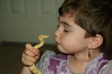 Yellow Snake and Child
