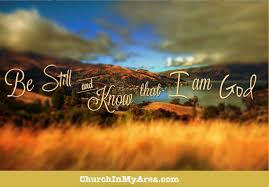 Be still in your busy day…