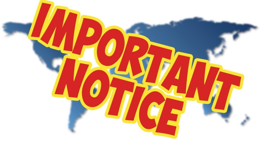 Important Notice